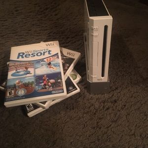 Wii Game System, games & add-on equipment included